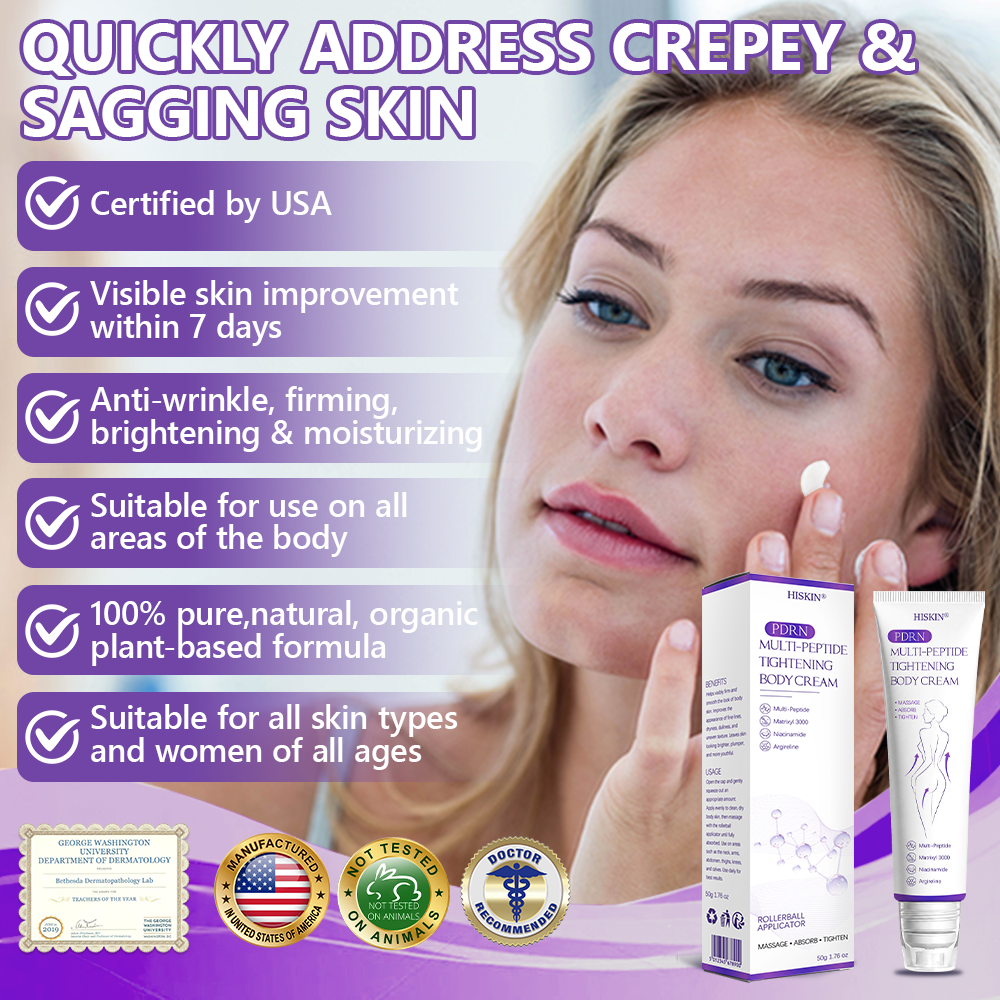 𝐇𝐈𝐒𝐊𝐈𝐍® 𝐏𝐃𝐑𝐍 𝐌𝐮𝐥𝐭𝐢-𝐏𝐞𝐩𝐭𝐢𝐝𝐞 𝐌𝐚𝐬𝐬𝐚𝐠𝐢𝐧𝐠 𝐁𝐨𝐝𝐲 𝐑𝐨𝐥𝐥𝐞𝐫 𝐂𝐫𝐞𝐚𝐦- Anti-aging, Hydrating, Skin Firming & Lifting, Skin Repair, Even Tone, Acne and Dark Spot Treatment, Wart and Mole Removal, and Psoriasis Relief.