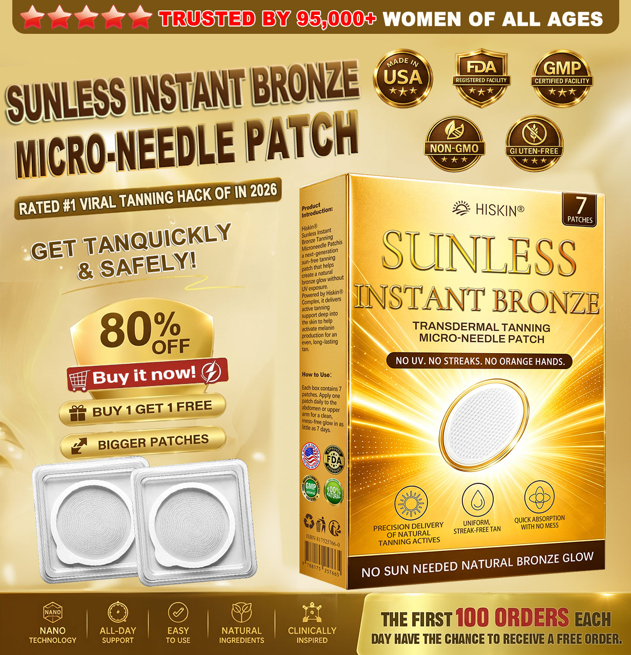 🔥 𝐇𝐢𝐬𝐤𝐢𝐧® VIP Offer Unlocked! Up To 50% OFF – Get The Glow Without The Sun. Natural-looking bronze skin in just 7 days. No UV, no streaks, no hassle. Claim yours now!